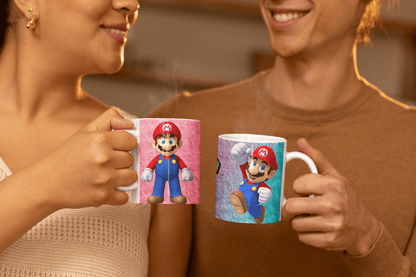 Pack Plantilla Diseño para Taza 11 oz Mario Bros – PNG 300 DPI